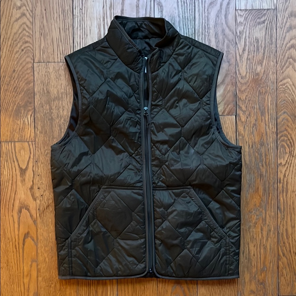 Dark Green Quilted Vest